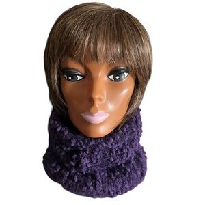 Pandamerica Purple Chunky Knit Neckwarmer